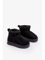 Dětské sněhule zateplené černá Nallita