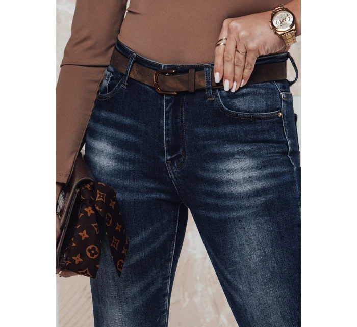 BLUEDEN dámské džínové kalhoty s páskem FashionStreet UY2317 BLUEDEN dámské džínové kalhoty s páskem FashionStreet UY2317
