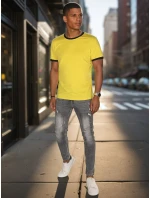 Pánské základní žluté tričko Dstreet model 21988549 - FashionStreet