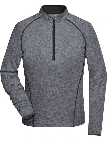 Daiber JN 497 Dámské funkční tričko s dlouhým rukávem 02.0497 black melange/black