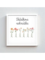 Personalizovaný magický fotoobraz v rámu - čtverec 20x20 - květinová zahrádka