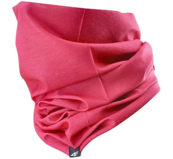 Dámský nákrčník 4FWSS24ABDAU065 54S tmavě růžový - 4F Dámský nákrčník 4FWSS24ABDAU065 54S tmavě růžový - 4F