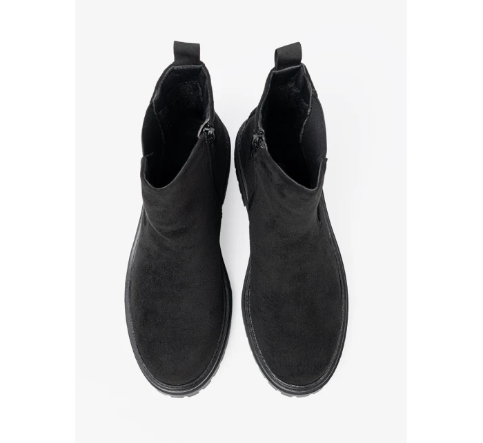 Trendy dámské kotníčkové boty černé platforma Trendy dámské kotníčkové boty černé platforma