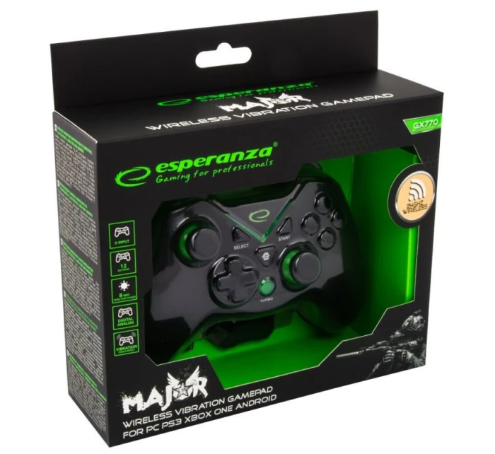 Bezdrátový   Xbox barva černá, barva model 21336013 - Esperanza