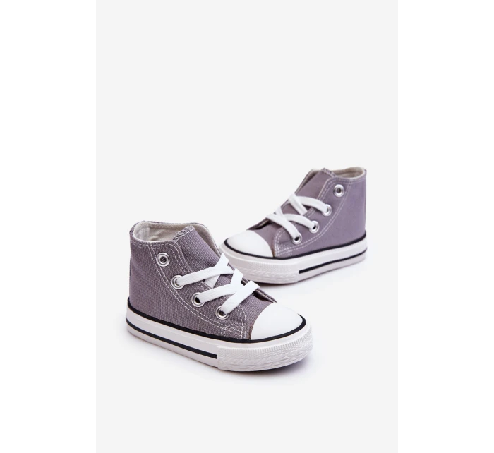 Dětské Vysoké Tenisky Šedá Filemon Dětské Vysoké Tenisky Šedá Filemon