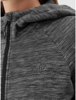 Dámská fleece mikina s kapucí 4FAW23TFLEF147-24M tmavě šedá - 4F