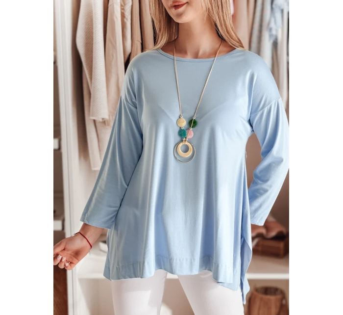 Dámská máslová halenka oversize s přívěskem modrá Dstreet model 21985728 - FashionStreet