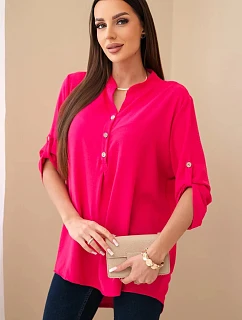 Halenka s prodlouženým zadním dílem fuchsie