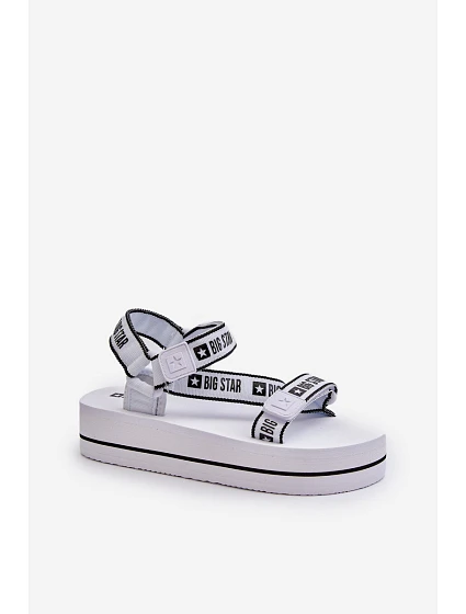Dámské sandály na platformě Big Star model 21652651 Bílé - Big Star Shoes