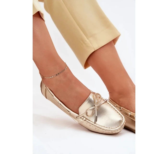 Dámské mokasíny z eko kůže Si Passione – zlaté