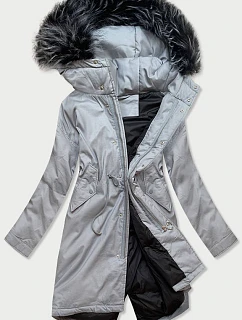 PARKA DAMSKA ZIMOWA Z  SZARA model 21241693 - LJR