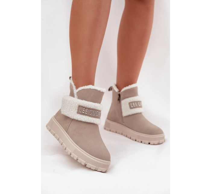 Zimní boty Dámské z přírodního s  25 01 Světle šedé model 21725184 - Lee Cooper