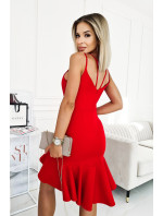 Dámské večerní šaty model 18905444 červené - BICOTONE