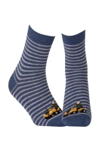 CHLAPECKÉ VZOROVANÉ PONOŽKY 2-6 LET DENIM 21-23