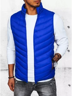 Pánská prošívaná modrá vesta Dstreet model 21968735 - FashionStreet