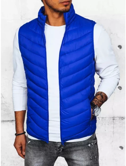 Pánská prošívaná modrá vesta Dstreet model 21968735 - FashionStreet Pánská prošívaná modrá vesta Dstreet model 21968735 - FashionStreet