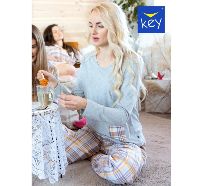 Klíč LNS 458 B23 Flanel S-XL dámské pyžamo Klíč LNS 458 B23 Flanel S-XL dámské pyžamo
