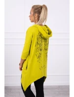 Mikina s potiskem křídla kiwi