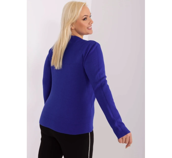 Sweter PM SW PM model 19319052 kobaltowy - FPrice Sweter PM SW PM model 19319052 kobaltowy - FPrice