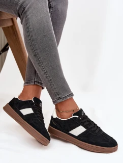 Semišové tenisky Vinceza – černé