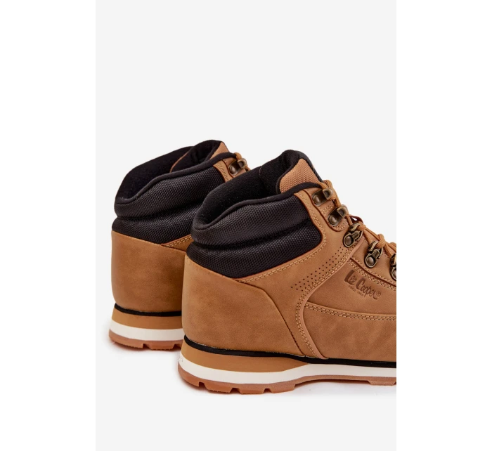 Pánské zateplené trekingové boty Lee Cooper – camel