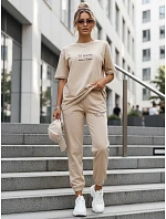 Dámský set beige Dstreet model 21976989 - FashionStreet Dámský set beige Dstreet model 21976989 - FashionStreet