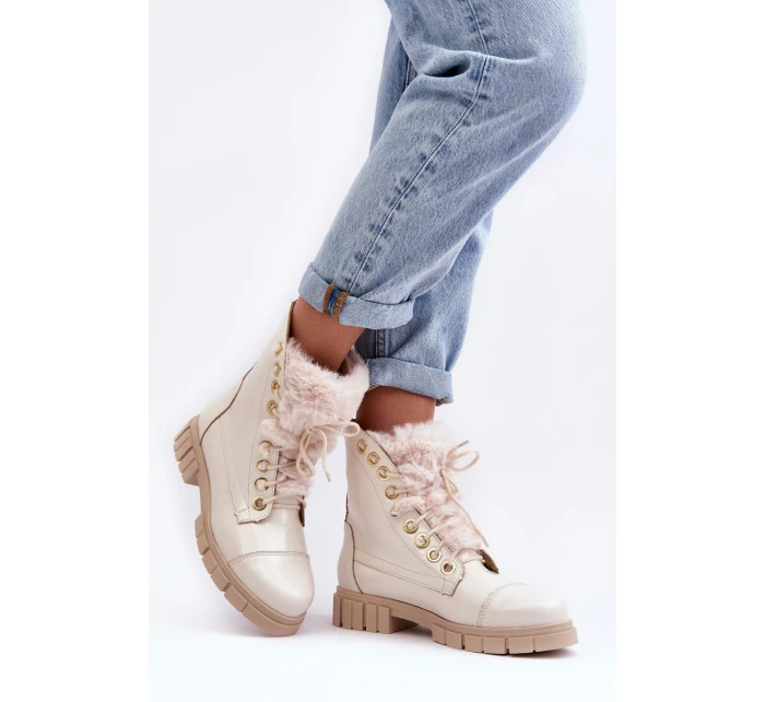 Kožené Dámské Botky S Kožešinou Lewski model 21636300 - Boto Kožené Dámské Botky S Kožešinou Lewski model 21636300 - Boto