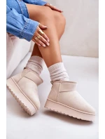Dámské Sněhule Na Platformě Zateplené Kožíškem Světle Béžové model 21672090 - Boto Dámské Sněhule Na Platformě Zateplené Kožíškem Světle Béžové model 21672090 - Boto