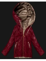 kurtka damska z kapturem Goodlookin ciemny czerwony model 22019149 - S'WEST