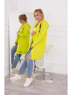 Zateplená bunda s kapucí pistáciová