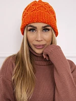 Roma Bis fleecová čepice K235 oranžová