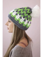 Dámská čepice Laila K283 graphite+green neon Dámská čepice Laila K283 graphite+green neon