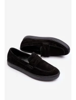 Mužské semišové polobotky Černé model 21643143 - Zazoo Mužské semišové polobotky Černé model 21643143 - Zazoo