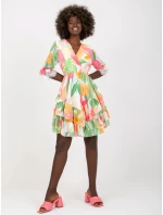 Šaty DHJ SK 0997 1.33X bílé a růžové