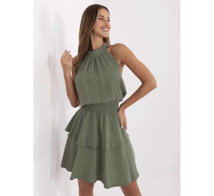 Šaty MI SK 92166.71P khaki Šaty MI SK 92166.71P khaki