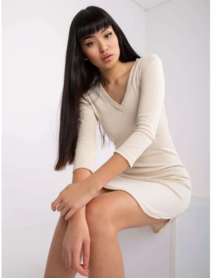 Šaty RV SK 7453.63 světle béžová Šaty RV SK 7453.63 světle béžová