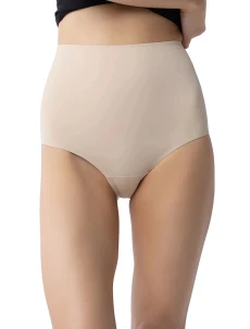 Dámské kalhotky Amber maxi high beige - Julimex