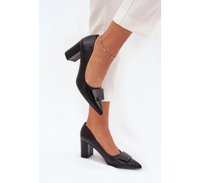 Dámské lodičky na klínku 55-A36 černé - Givana