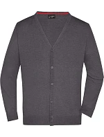Daiber JN 661 Pánský pletený cardigan s výstřihem do V 02.0661 anthracite melange Daiber JN 661 Pánský pletený cardigan s výstřihem do V 02.0661 anthracite melange