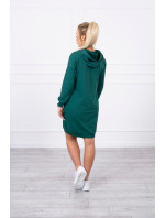 Zelené šaty s kapucí