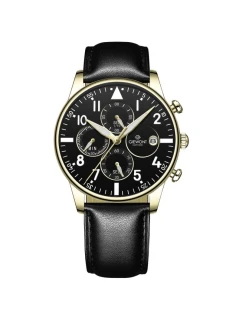 Pánské hodinky Giewont Chronograph Sapphire Black and Gold GW5630-A4