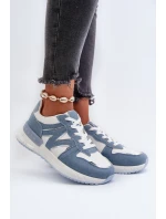 Dámské džínové tenisky z ekokůže modré model 21657606 - Boto