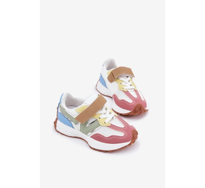 Dětské sneakersy na suchý zip multikolor Tezzu Dětské sneakersy na suchý zip multikolor Tezzu