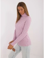Sweter AT SW  jasny fioletowy model 20479767 - FPrice