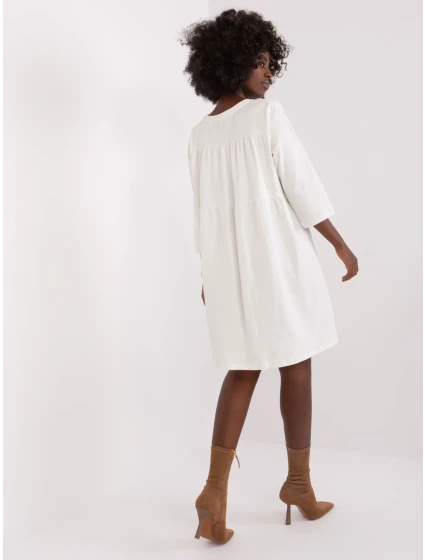 Sukienka RV SK model 19341478 ecru - FPrice Sukienka RV SK model 19341478 ecru - FPrice