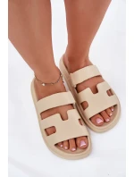 Dámské pěnové pantofle – béžové