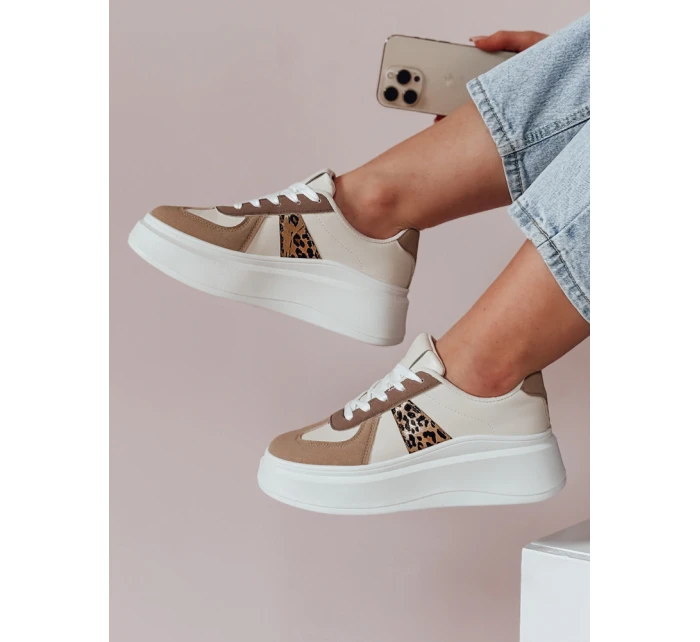 Dámské tenisky na platformě MODNIKKI khaki FashionStreet ZY0874