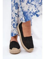 Dámské Espadrilky Na Platformě model 21691926 Černé - VINCEZA