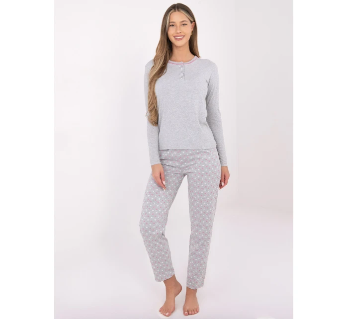 Pyžamo DU PI FP 002.87 šedé Pyžamo DU PI FP 002.87 šedé