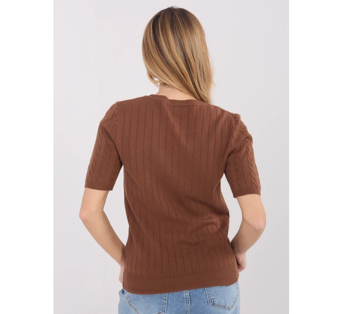 Sweter PM SW B model 21821378 jasny brązowy - FPrice